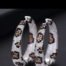 Silver Vikki Leopard Earrings Two