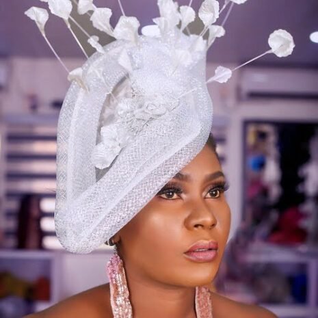 Silver Wedding Fascinator