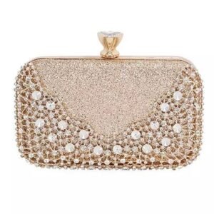 Stylish Gold Crystal Purse