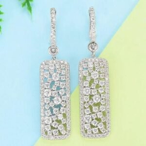 Teardrop Bridal Wedding CZ Earring