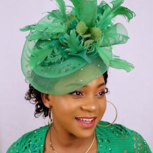 Vintage Green Fascinator