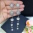 Wedding Stars Teardrop Earrings Two