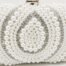 White Vintage Pearl Purse Three