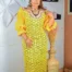 Yellow Lace Caftan Gown
