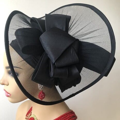 Black African Fascinator Turban Three Black African Fascinator Turban Three