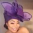 Purple Comfort Fascinator Turban