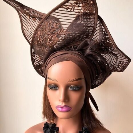 Gorgeous Sage Fascinator Turban Four Gorgeous Sage Fascinator Turban Four