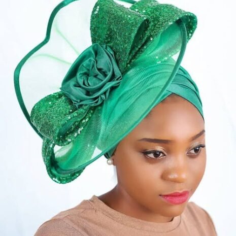 Green Turban Fascinator Two Green Turban Fascinator Two