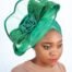 Green Turban Fascinator Two