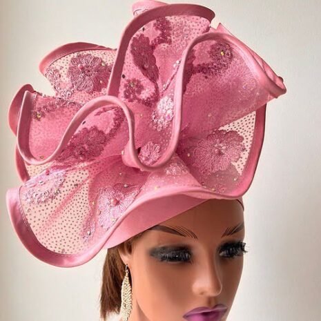 Rose Fascinator Turban Two Rose Fascinator Turban Two