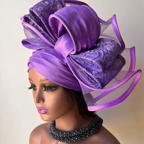 Sequin Fascinator with Bows Turban Two Sequin Fascinator with Bows Turban Two