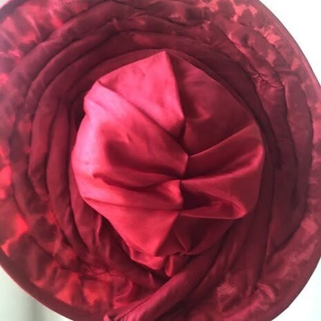Wine Sylph Fascinator Turban Three Wine Sylph Fascinator Turban Three