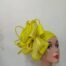 Yellow fascinator Turban Four
