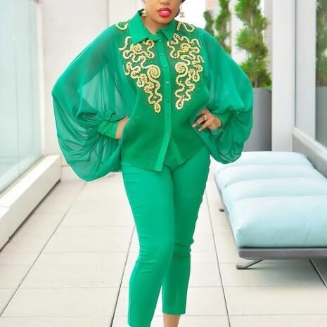 Embroidered Evening Pantsuit Three Embroidered Evening Pantsuit Three