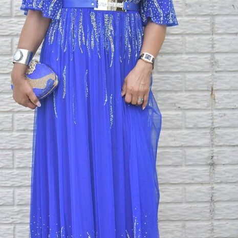 Kim Blue chiffon Dress Five Kim Blue chiffon Dress Five