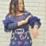 Ruffle Arm Sequin Dress Four