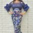 Ruffle Arm Sequin Dress Six