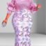 Ruffle Arm Sequin Dress Seven