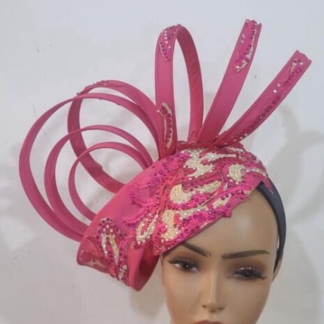 Pink Derby Fascinator