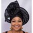 Elegant Black Auto Headwrap Two