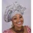 Silver Bridal Auto Gele