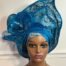 Nora light Blue Damas Auto Gele