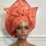 Peach Asoke Net Auto Gele Three