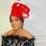 Red Derby Wedding Fascinator Two