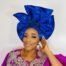Royal Blue African Auto Gele