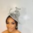 Silver Derby Fascinator Hat