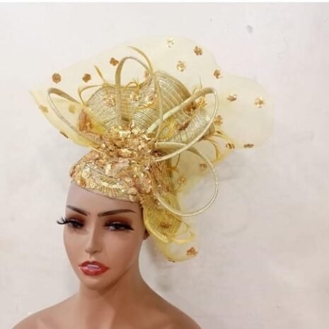 Classy Crinoline Sequins Fascinator