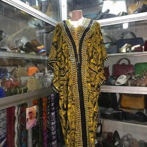 Ankara Sequins Kaftan Dress
