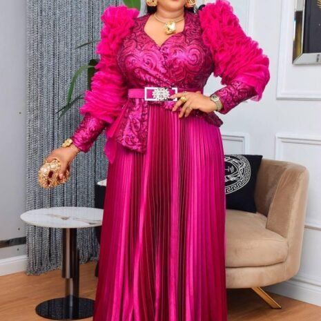 Comfort Evening Dress Dark Pink