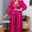 Comfort Evening Dress Dark Pink