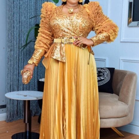 Comfort-Evening-Dress-Gold Comfort Evening Dress Gold